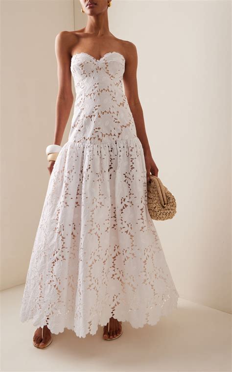 Margie Strapless Cotton-Blend Maxi Dress By Silvia Tcherassi | Moda Operandi | Cotton dress ...