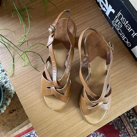 Women's Brown and Tan Sandals | Depop