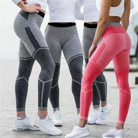 2018 New High Waist Yoga Pant Sexy Women Sport Pants Yoga Skinny ...