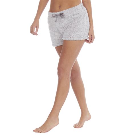 Womens Ladies Warm Pyjamas Pajamas Pjs Shorts Winter Fleece Fluffy ...