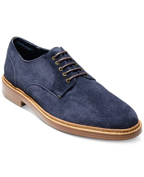Mens Suede Oxford Shoes Blue at Isabella Embry blog