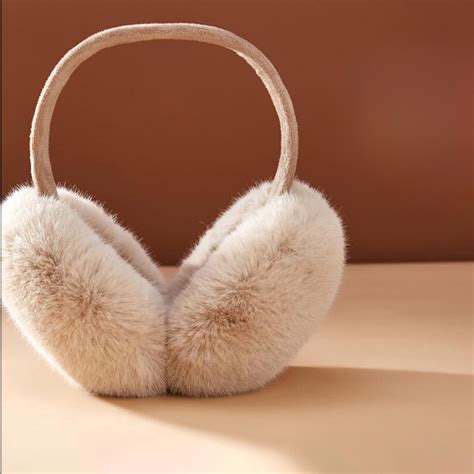 Openpig Fluffy Ear Muff for Women Plush Foldable Earmuffs Kids Winter ...