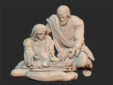 🎄 CHRISTMAS NATIVITY SCENE・Free STL File for 3D printing・Cults