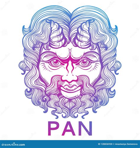 Pan. the God of Fertility and Wildlife. Ancient Greek Mask. High ...