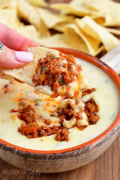 Queso Blanco Dip Easy White Cheese Dip Homemade White Queso With 3