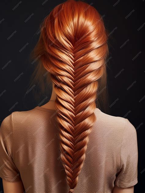 Premium Photo | Beautiful Fishbone braid hair style