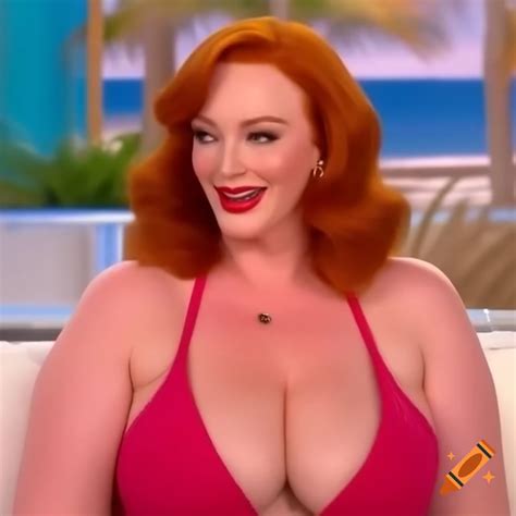 Christina Hendricks En Bikini Transparent Lexica Christina Hendricks