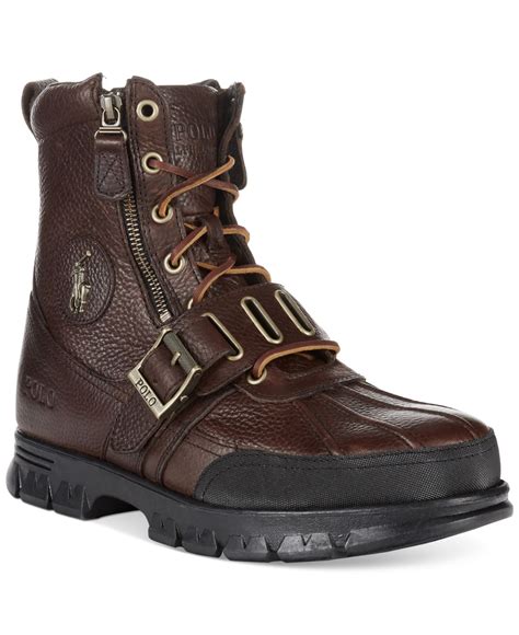 Brown Polo Boots For Men