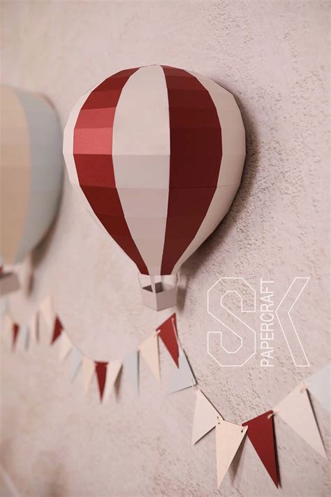 НАСТЕННЫЙ ВОЗДУШНЫЙ ШАР / WALL AEROSTAT air balloon / PDF papercraft ...