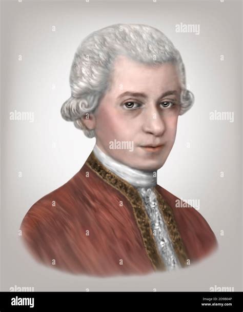 Wolfgang Amadeus Mozart 1756-1791 Austrian Composer Stock Photo - Alamy