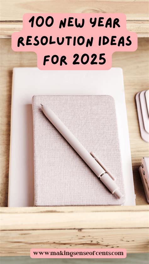 100 New Year Resolution Ideas for 2025
