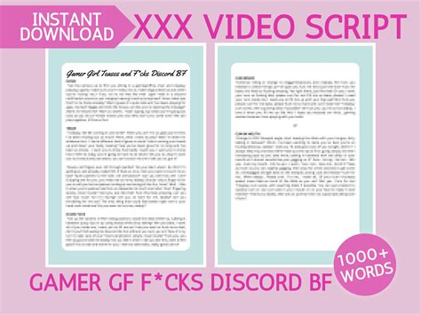 Gamer Girl F*s Discord BF XXX Adult Video Script | for Onlyfans, Fansly ...