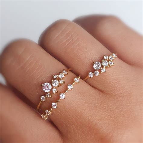 Dainty Flower Engagement Ring at David Laramie blog