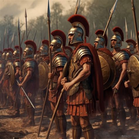 Ancient Roman Army In Battle