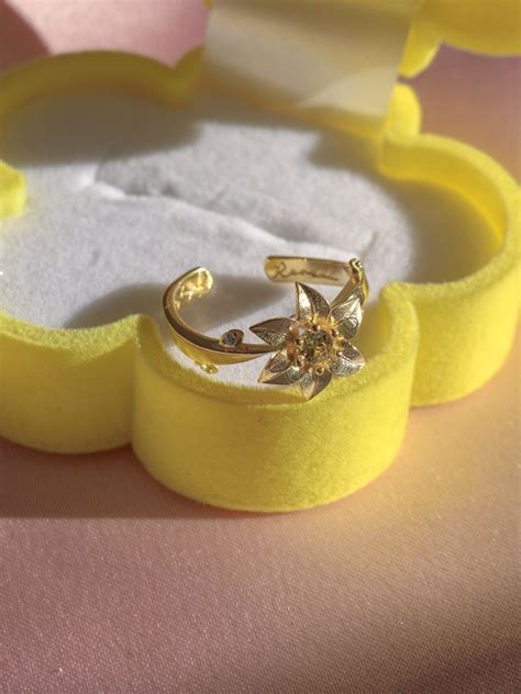 Rapunzel Flower Gleam and Glow Ring, 925 Sterling Silver - Reorah ...