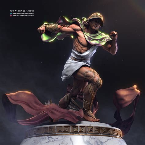 Taregh Saber - Hermes Statue collectible - Blood of Zeus