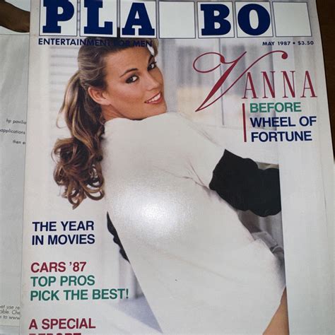 VANNA WHITE Playboy COVER VINTAGE 1987. Wheel Of Fortune! Cover Only ...