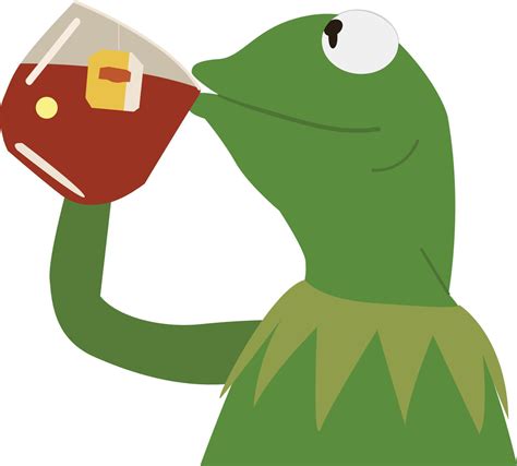 Kermit Sipping Tea 12749493 Vector Art at Vecteezy