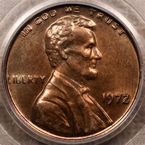 1972 Double Die Obverse Lincoln Cent, PCGS MS63 RB CAC - David Kahn ...