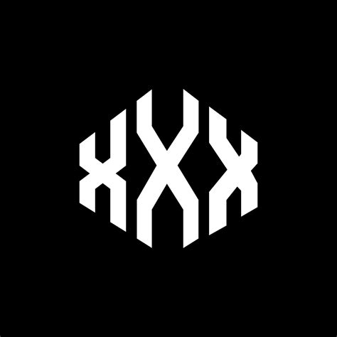 diseño de logotipo de letra xxx con forma de polígono. xxx diseño de logotipo en forma de ...