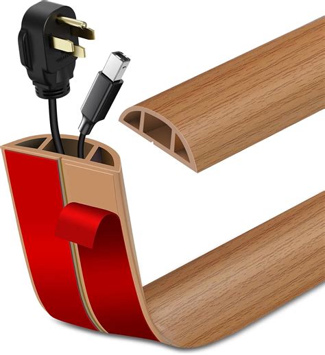 Amazon.com: Floor Cord Cover Self Adhesive Cord Hider Floor Extension ...