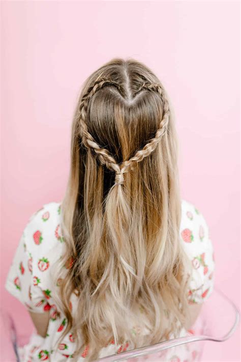 Easy Heart-Shaped Braid - A Beautiful Mess