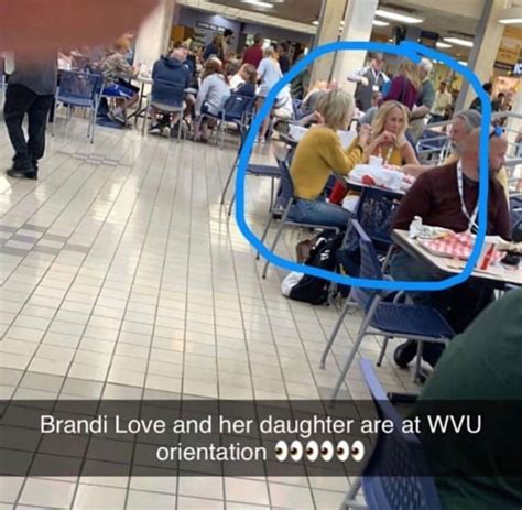 Brandi love and her daughter at WVU Orientation | Scrolller