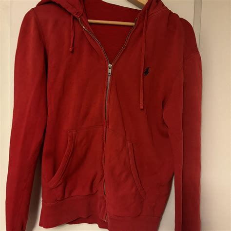 Polo ralph lauren zip up red Size S Super cute and... - Depop