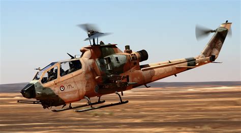 Bell AH-1 Cobra Attack Helicopter in Flight - HD Military Wallpaper