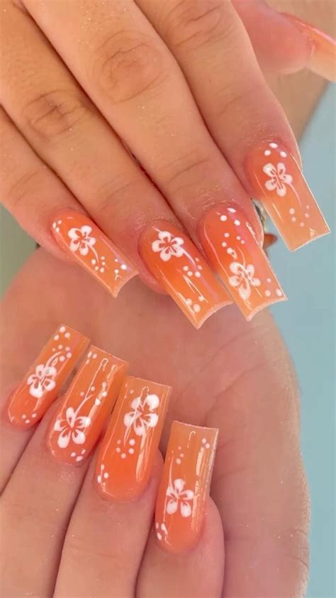 Hibiscus nail art – Artofit