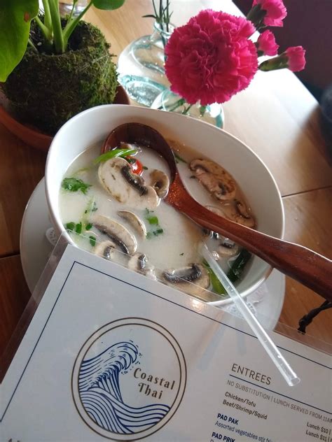 Menu at Coastal Thai restaurant, Wyandotte