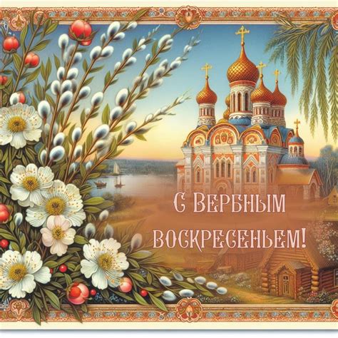 30+ открыток «С Вербным воскресеньем» 2025: скачать бесплатно и ...