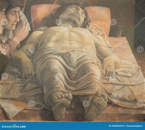 Brera Antique Painting Museum. Lamentation Over the Dead Christ, by ...