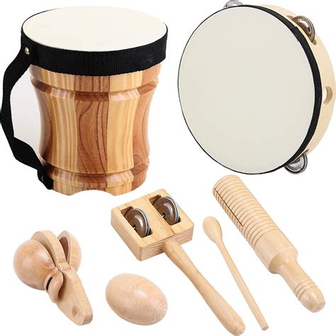 Amazon.com: ML.ENJOY Wooden Musical Instruments Toys, Kids Musical ...
