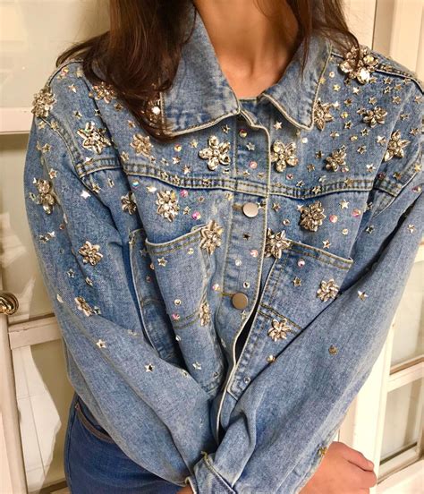 LirikaMatoshi - Etsy | Denim fashion, Denim jacket women, Embellished ...