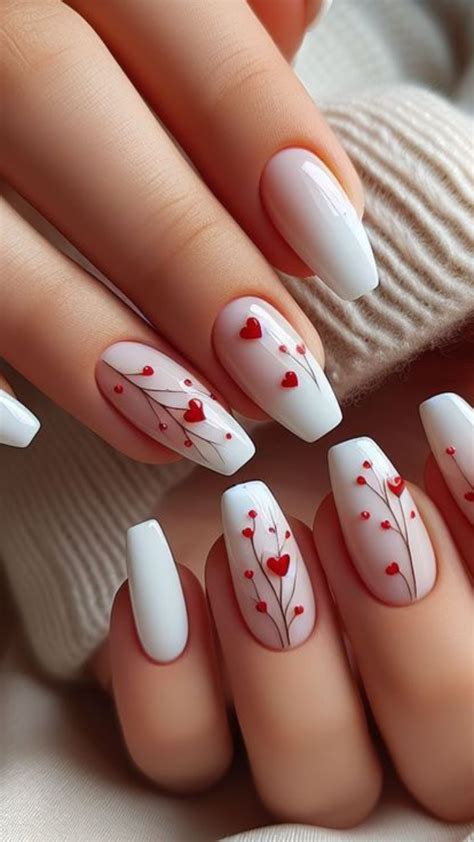 🌹 Romantic red valentines nails inspiration in 2025 | Nail designs ...