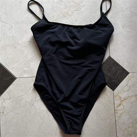 Triangl Women's Black Swimsuit-one-piece | Depop