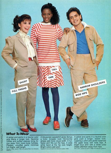 Vintage '80s fashion tips for teens: Clothes that fit the shape you're ...