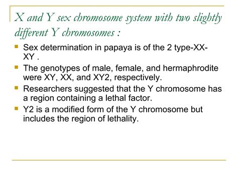 Sex determination in papaya | PPT