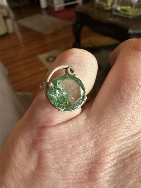 Faceted Uranium Glass ring & pendant : r/uraniumglass