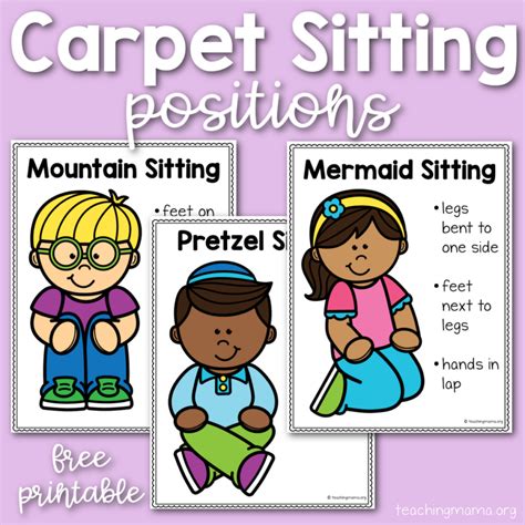 Carpet Sitting Positions - Love yarn