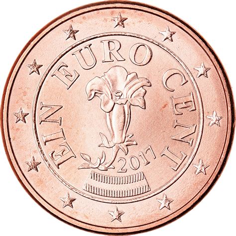 One Euro Cent 2017, Coin from Austria - Online Coin Club
