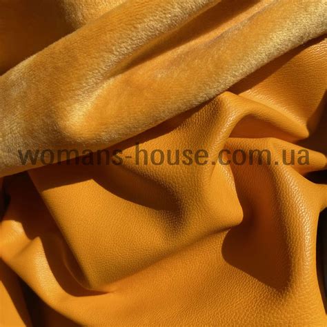 Купить Ткань Кожзам на меху (экокожа) Горчичный, цена 319.60 ₴ — Prom ...