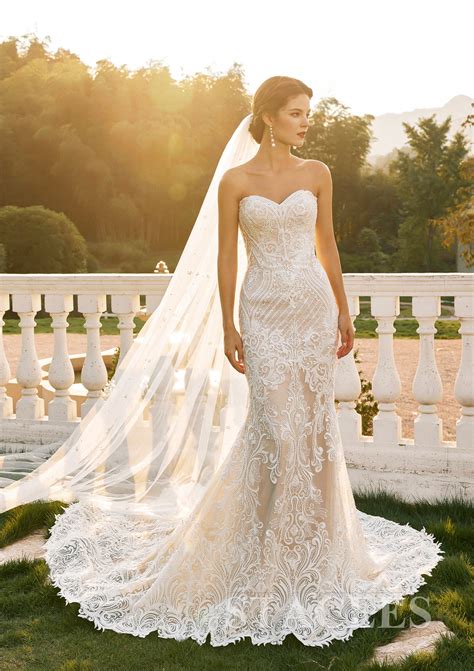 Sweetheart Strapless Mermaid Wedding Dresses