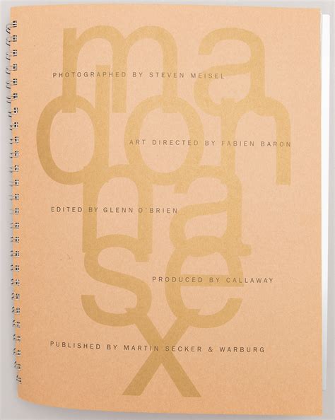 / Madonna, "SEX" book, Warner Books, New York, 1992. - Bukowskis