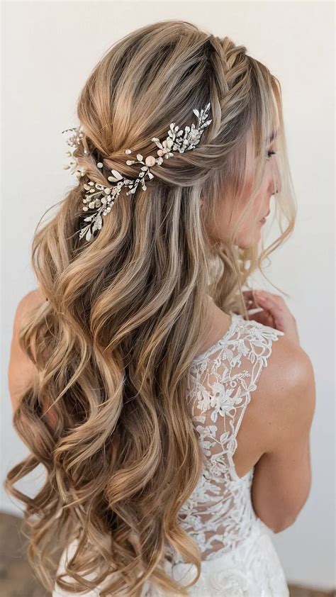 Chic Half Up Half Down Wedding Hairstyles: 15 Stunning Ideas for Your ...