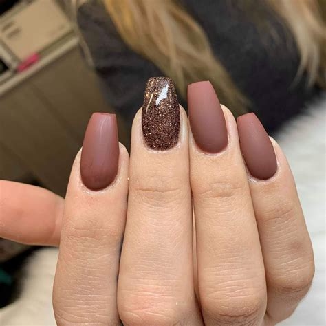 23+ Chic Matte Brown Nail Designs (2024) - DrExplains