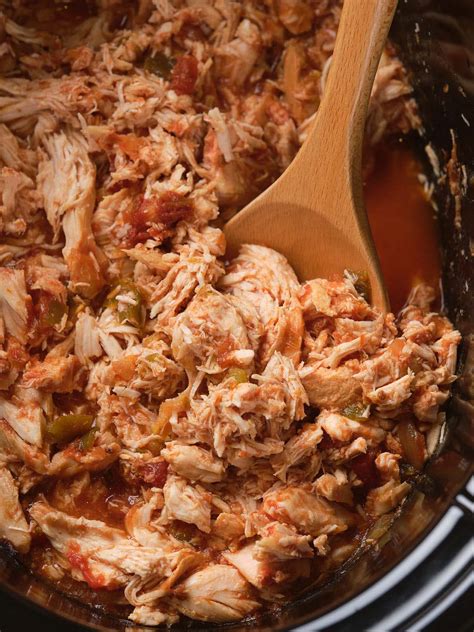 2-Ingredient Slow Cooker Salsa Chicken Recipe