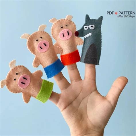 11 Great Free Felt Finger Puppet Patterns to Make ...