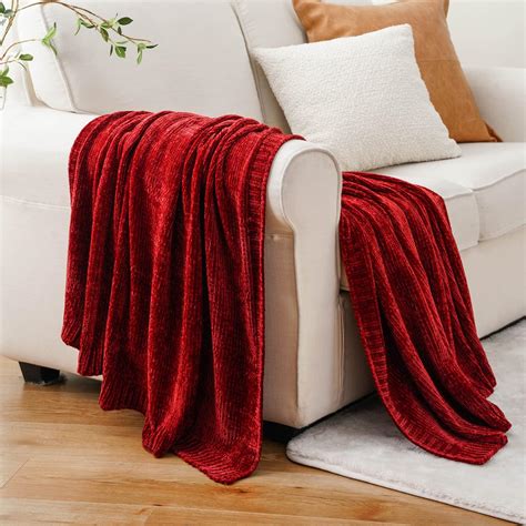 Amazon.com: BATTILO HOME Christmas Red Throw Blanket for Couch ...